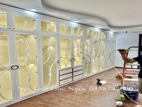 Gia công cắt dán cạnh ván gỗ công nghiệp CNC theo bản vẽ bóc thầu DN-PT-15 xưởng Đức Ngọc